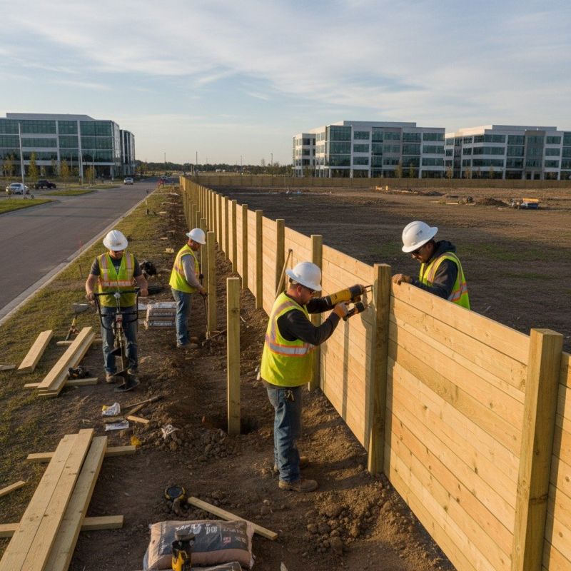 Business Fence Installation detail